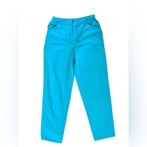 Vintage Turquoise Cotton pants large